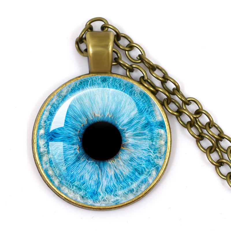 Colored Evil Eye Necklace Beautiful Eye 25mm Glass