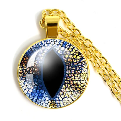 Colored Evil Eye Necklace Beautiful Eye 25mm Glass