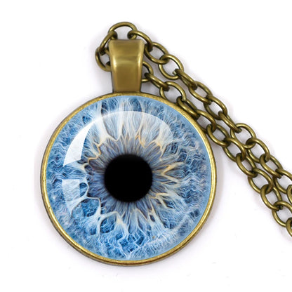 Colored Evil Eye Necklace Beautiful Eye 25mm Glass