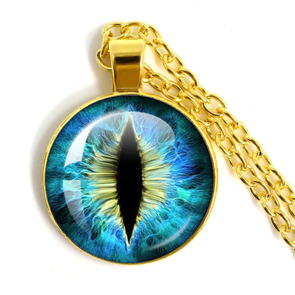 Colored Evil Eye Necklace Beautiful Eye 25mm Glass
