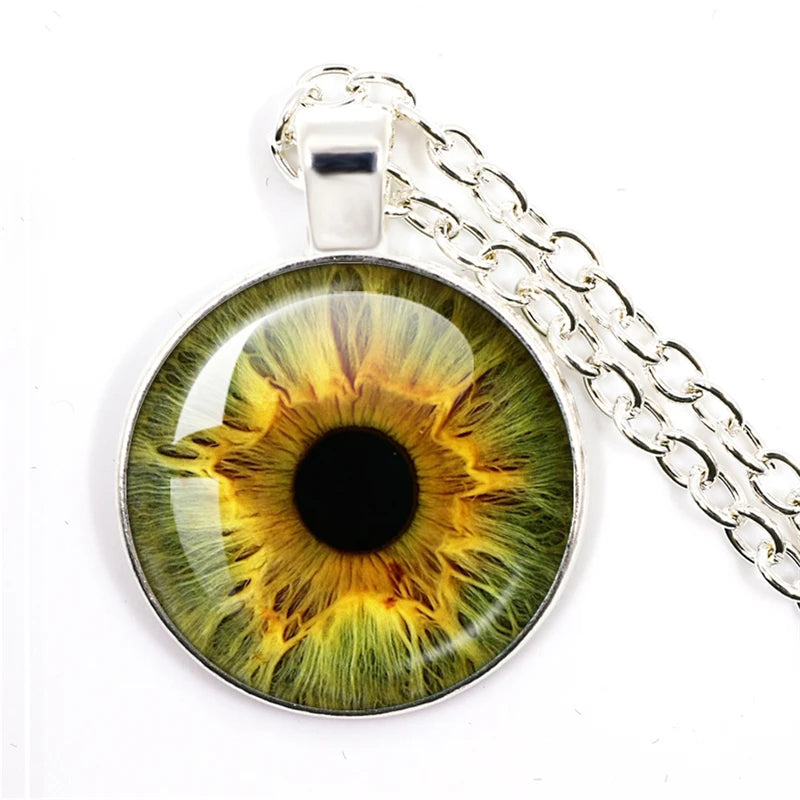 Colored Evil Eye Necklace Beautiful Eye 25mm Glass