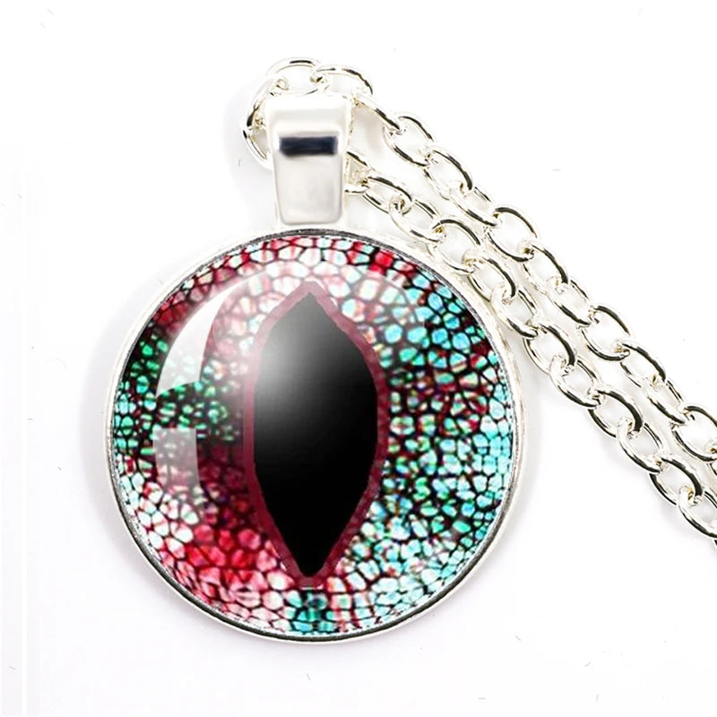 Colored Evil Eye Necklace Beautiful Eye 25mm Glass