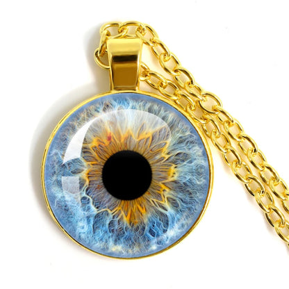 Colored Evil Eye Necklace Beautiful Eye 25mm Glass