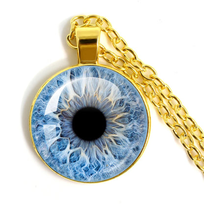 Colored Evil Eye Necklace Beautiful Eye 25mm Glass