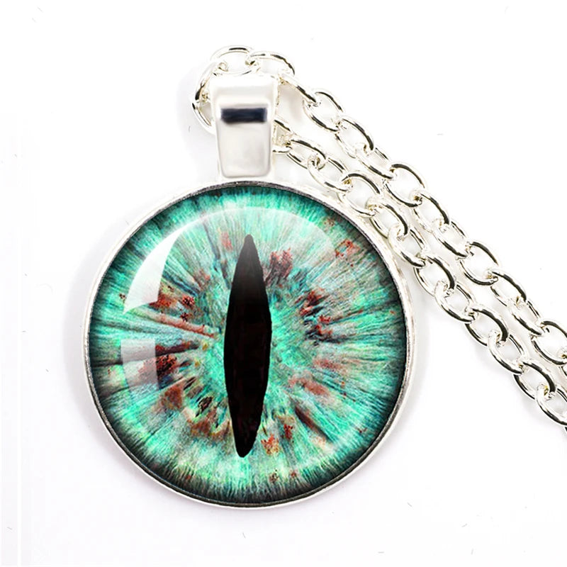 Colored Evil Eye Necklace Beautiful Eye 25mm Glass