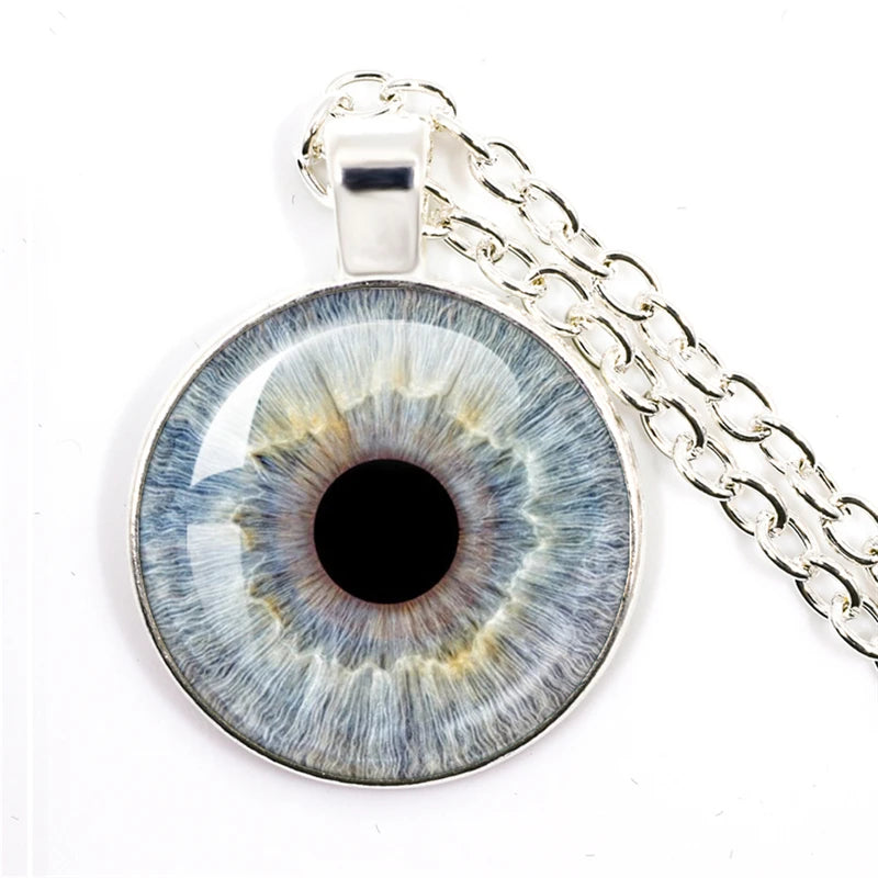 Colored Evil Eye Necklace Beautiful Eye 25mm Glass
