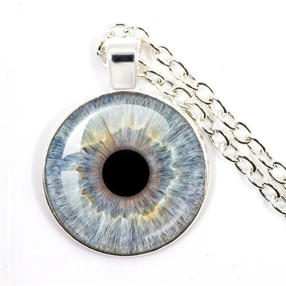 Colored Evil Eye Necklace Beautiful Eye 25mm Glass