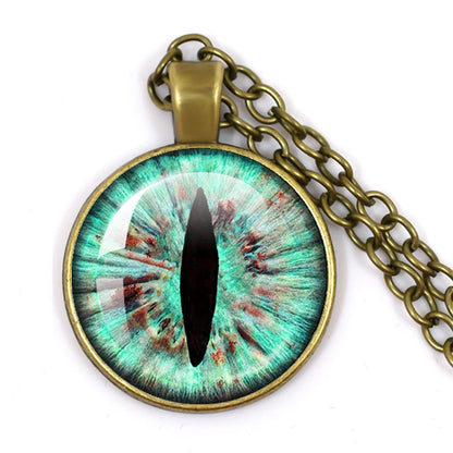 Colored Evil Eye Necklace Beautiful Eye 25mm Glass