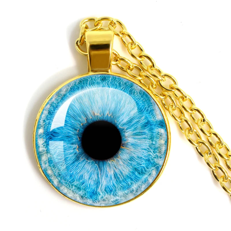 Colored Evil Eye Necklace Beautiful Eye 25mm Glass