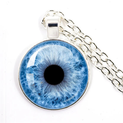 Colored Evil Eye Necklace Beautiful Eye 25mm Glass