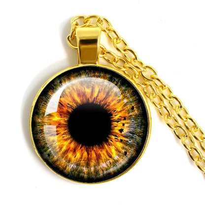 Colored Evil Eye Necklace Beautiful Eye 25mm Glass