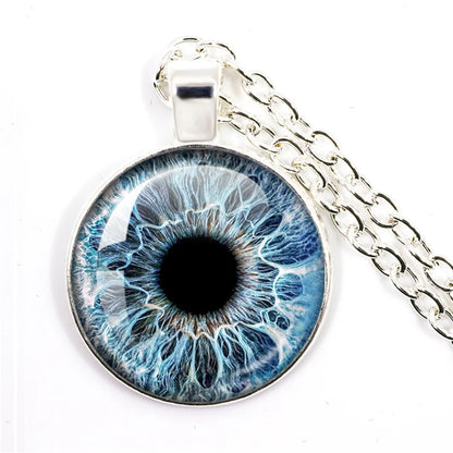 Colored Evil Eye Necklace Beautiful Eye 25mm Glass