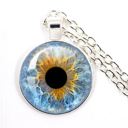 Colored Evil Eye Necklace Beautiful Eye 25mm Glass