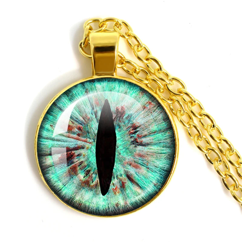Colored Evil Eye Necklace Beautiful Eye 25mm Glass