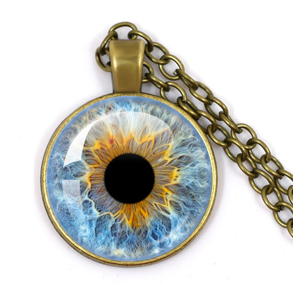 Colored Evil Eye Necklace Beautiful Eye 25mm Glass