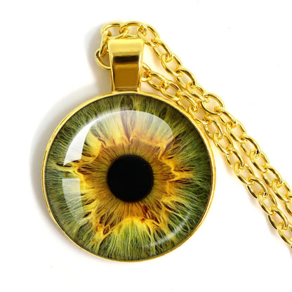 Colored Evil Eye Necklace Beautiful Eye 25mm Glass