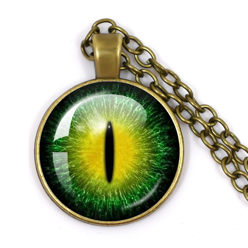 Colored Evil Eye Necklace Beautiful Eye 25mm Glass