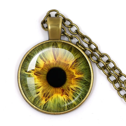 Colored Evil Eye Necklace Beautiful Eye 25mm Glass