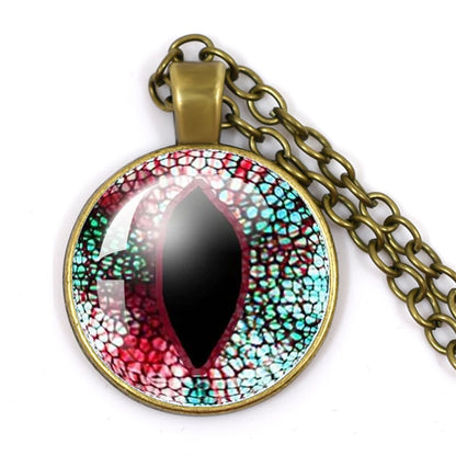 Colored Evil Eye Necklace Beautiful Eye 25mm Glass
