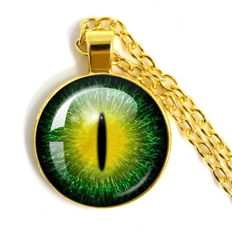 Colored Evil Eye Necklace Beautiful Eye 25mm Glass