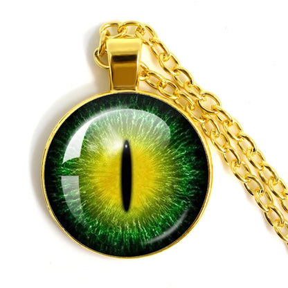 Colored Evil Eye Necklace Beautiful Eye 25mm Glass
