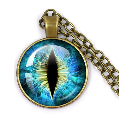 Colored Evil Eye Necklace Beautiful Eye 25mm Glass