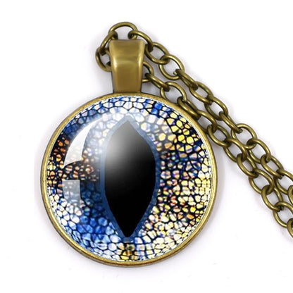 Colored Evil Eye Necklace Beautiful Eye 25mm Glass