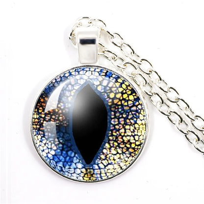 Colored Evil Eye Necklace Beautiful Eye 25mm Glass