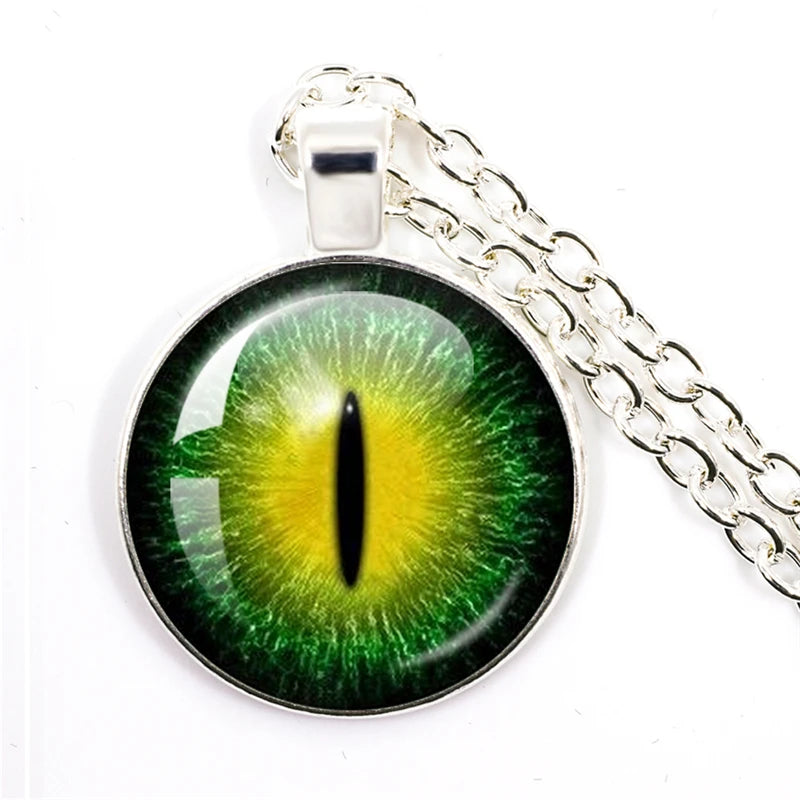Colored Evil Eye Necklace Beautiful Eye 25mm Glass