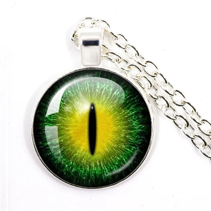 Colored Evil Eye Necklace Beautiful Eye 25mm Glass