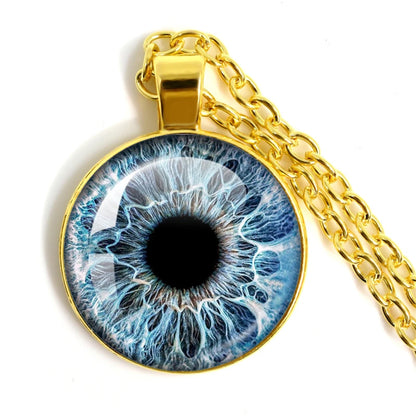 Colored Evil Eye Necklace Beautiful Eye 25mm Glass
